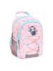 Belmil Kindergartenrucksack "Mini Kiddy Little Sloth" in pink, blau, Brustgurt, Namensschild, H 23 cm L 20 cm T 9 + 6 cm