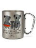 Mr. & Mrs. Panda Kaffeetasse Koala Familie mit Spruch in Silber