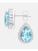 Diamant L'éternel Ohrhänger aus 375 Weißgold mit Diamant mit Topas