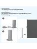 SONGMICS Seitenmarkise Sheld in Anthrazit - (B)400 x (H)200 cm