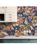 WALLPAPERS4BEGINNERS Tapete Chinesische in Blau - (W) 200 × (L) 280 cm