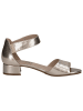 Caprice Sandalette in PLATIN METAL.