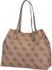 Guess Shopper Vikky Large Tote Maxi Q Logo in Latte Logo