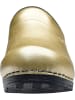 Sanita Comfortwear Clog "Original-Sonja Pu Open" in Gold