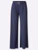 Heine Jersey-Hose in marine-silberfarben Nadelstreifen