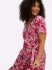 sheego by Joe Browns Kleid in erdbeere-pink-gemustert