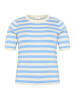 KAFFE curve Strickpullover KCmalia Regular fit in Vista Blue/Turtledove Stripe