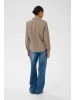 Kaffe Langarm - Hemd KAnaya Regular fit in Brindle
