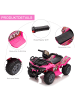 HOMCOM Elektro 6V Kinderquad 1,5-3 Jahre Rosa