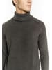MO Herren Rollkragenpullover in Dunkelgrau Melange