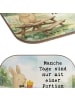 Mr. & Mrs. Panda Tassenuntersetzer Hase Pommes Design mit Spruch in Weiß