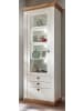 Furn.Design Vitrine weiß Pinie, Eiche 82 cm, Vitrinenschrank im Landhaus-Stil