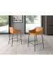 Angel Cerdá Hocker 4145 in Braun/Schwarz – (B)59 x (H)92 x (T)55 cm