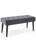 tectake Sitzbank gepolstert, Belastbarkeit 220 kg, 95 x 38 x 45 cm
