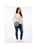 DuDu Skye Umhängetasche Leder 21 cm taupe