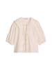 Marc O'Polo DENIM Kurzarm-Crinkle-Matrosenbluse regular in Silky White