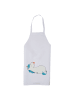Mr. & Mrs. Panda Schürze Einhorn Schnuller ohne Spruch in Weiß