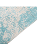 Beliani Kurzflor AKARSU in Blau/Beige - (W) 80 x (H) 0.3 x (L) 150 cm