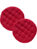 REDBEST Stuhlkissen rund 2er-Pack in rot