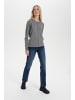 SAINT TROPEZ Strickjacke A8661, Classic fit in Mist Grey Melange