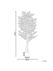 Beliani Kunstpflanze SAKURA in Grün/Rosa/Schwarz - (W) 60 x (H) 150 x (L) 60 cm