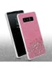 cadorabo Hülle für Samsung Galaxy NOTE 8 Glitter in Rosa mit Glitter