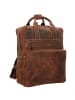 Greenburry Vintage Rucksack Leder 38 cm Laptopfach in braun