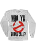 Ghostbusters Longsleeve "Who Ya Gonna Call Long Sleeve Tee" in Weiß