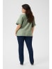 KAFFE curve Kurzarm-Bluse KCmeriana Regular fit in Oil Green