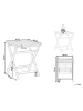 Beliani Beistelltisch PARAGGI in Braun - (W) 60 x (H) 72 x (L) 60 cm