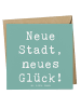 Mr. & Mrs. Panda Doppelkarte Spruch Umzug neue Stadt mit Spruch in Meeresbrise