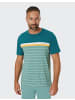 Joy Sportswear T-Shirt FALK in lake green stripes