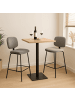 CALICOSY 2er-Set Barhocker ARUS  in Grau  - (W) 44  x (H) 65  x (L) 50  cm