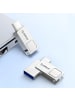 Orico Orico U301 64 GB USB-A/USB-C USB 3.2 Gen 1 USB-Stick – Silber