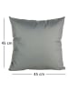JACK 2er Set Outdoor Kissenhülle 45x45cm Uni in Grau