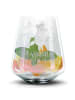 Mr. & Mrs. Panda Blümchentail Glas Stinktier Ball mit Spruch in Transparent