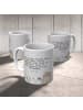 Mr. & Mrs. Panda Mehrwegbecher Otter Stein mit Spruch in Grau Pastell