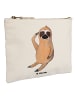 Mr. & Mrs. Panda Kulturbeutel Faultier Vogel ohne Spruch in Weiß