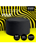 Lumaland Sitzsack-Hocker Pouf rund 50l schwarz  Schwarz