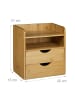 relaxdays Schreibtisch-Organizer Briefablage in Natur