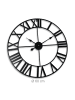 relaxdays Wanduhr in Schwarz - Ø 60 cm