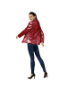 tectake Damen-Jackett mit glitzernden Pailletten, bordeaux