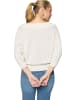 Zero  Strickpullover mit Carmenausschnitt in Offwhite