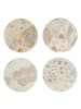 Butlers Butlers Untersetzer MARBLE 4er-Set in Beige