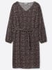 sheego Webkleid in schoko-camel-bedruckt