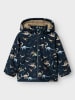 name it Winterjacke Dinoprint NMMSNOW05 JACKET in dark sapphire