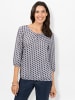 WITT WEIDEN Print-Shirt in flieder-marine-bedruckt