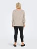 ONLY Carmakoma Strickpullover in Pumice Stone