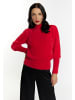 faina Strickpullover in Rot