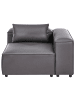 Beliani 3-Sitzer Sofa BRANDE in Schwarz - (W) 336 x (H) 70 x (L) 121 cm